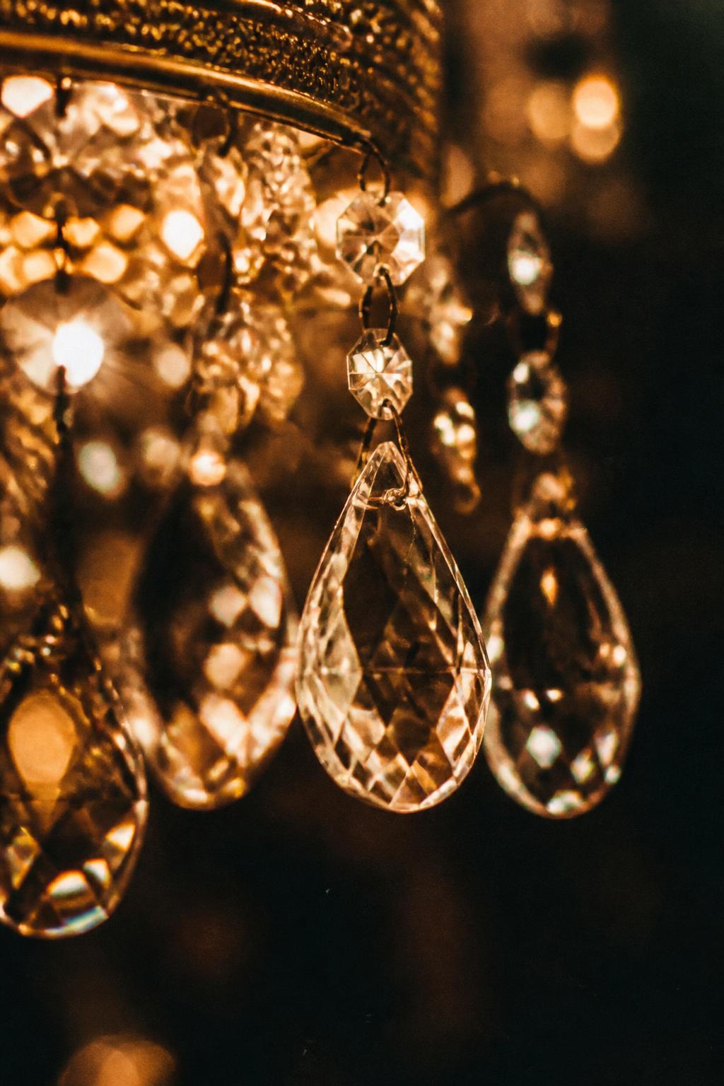 Détail de lumière chaude scintillante